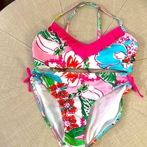 Lilly Pulitzer for target Girls 10-12 bikini, no tags but never worn.